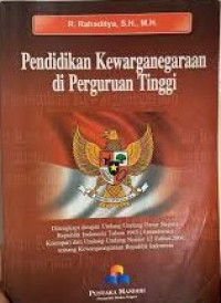Image of Pendidikan Kewarganegaraan dan Pancasila untuk Perguruan Tinggi