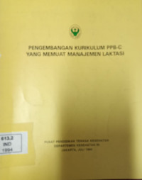 Image of pengembangan kurikulum PPB-C yang mamuat manajemen laktasi
