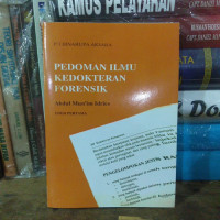 Pedoman Ilmu Kedokteran Forensik