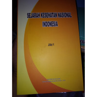 Image of Sejarah Kesehatan Nasional Indonesia Jilid 1
