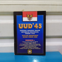 Image of Undang-Undang Dasar RI tahun 1945 setelah amandemen kedua tahun 2000