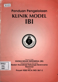 Image of Panduan Pengelolaan Klinik Model IBI