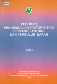 Image of Pedoman Pengendalian Faktor Risiko Penyakit Jantung Dan Pembuluh Darah