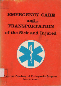 Image of Emergency care and transportation of the sick and injured