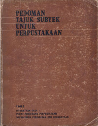 Pedoman Tajuk Subyek Untuk Perpustakaan