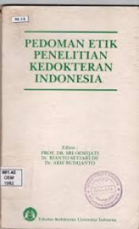 Pedoman Etik Penelitian Kedokteran Indonesia
