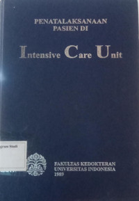 Penatalaksanaan pasien di Intensive care unit