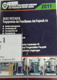 Buku Petunjuk Pengoperasian Dan Pemeliharaan Alat Penjernih Air