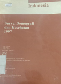 Survei Demografi Dan Kesehatan Indonesia 1997