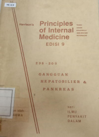 Principles of Internal Medicine : Gangguan Hepatobilier & Pankreas