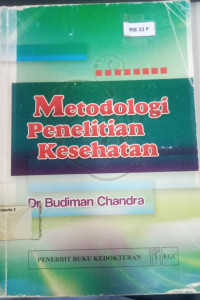 Image of Metodelogi Penelitian Kesehatan