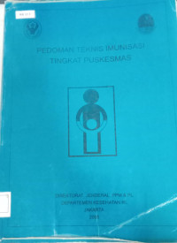 Image of Pedoman teknis imunisasi tingkat Puskesmas