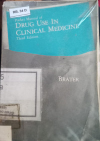 Image of Pocket Manual of Drug Use In Clinical Medicine