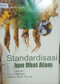 Image of Standardisasi bahan obat alami