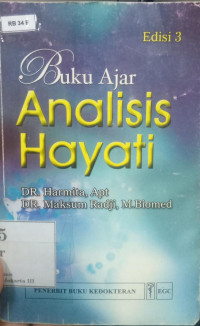 Buku ajar analisis hayati