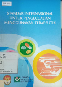 Standar internasional untuk pengecualian menggunakan terapeutik