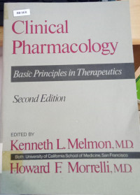 Clinical pharmacology: basic principles in therapeutics