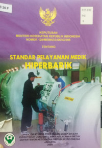 Standar Pelayanan Nedik Hiperbarik