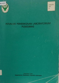 Petunjuk Pemeriksaan Laboratorium Puskesmas