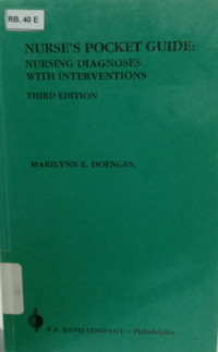 Nurse's pocket guide : nursing diagnosis with intervention (3th ed)