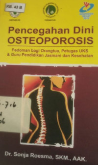Pencegahan dini osteoporosis