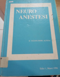 Image of Neuro anestesi