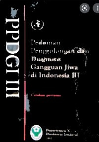Image of Pedoman Penggolongan dan Diagnosis Gangguan Jiwa di Indonesia III