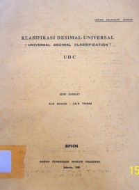 Image of Klasifikasi Desimal Universal