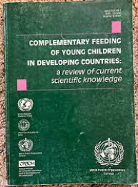 Image of Complementary feeding of young children in developping countries:a review of current scientific knowledgr