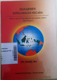 Image of Manajemen  kepegawaian Negara : modul diklat prajabatan  golongan I dan II
