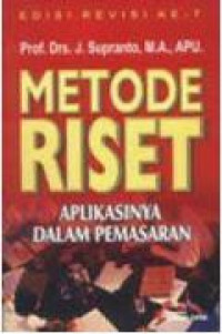 Metode riset: aplikasinya dalam pemasaran