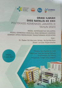 Image of ORASI ILMIAH DIES NATALIS KE XXII POLTEKKES KEMENKES JAKARTA III TAHUN 2023 