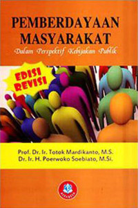 Image of Pemberdayaan masyarakat dalam perspektif  kebijakan publik edisi revisi
