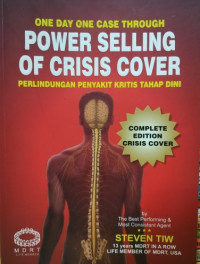 One day One Case Through Power Selling Of Crisis Cover perlindungan penyakit krisis tahap dini