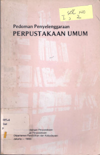 Image of Pedoman Penyelenggaraan Perpustakaan Umum