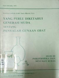 Image of Psikotropika dan minuman keras